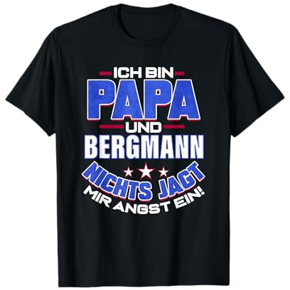 Bergbau Papa Geschenk für Minenarbeiter Mine Kohle Kumpel T-Shirt
