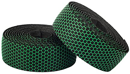 LIANYG Fahrradlenkerband Rennrad Lenkerband Wabenmuster Anti-Rutsch-Silica Gel EVA Stoßdämpfung Radfahren Bar Tape Fahrradzubehör 552 (Farbe: Grün)