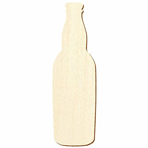 Holz Bierflasche - Deko Basteln 3-50cm