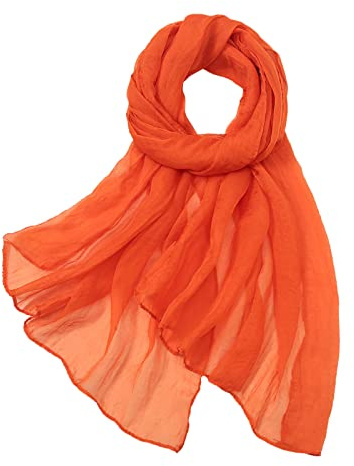 Frauen Seidenschal Elegante Leichte Lange Verlaufsfarben Seidenschal Anti Allergie Tuch Sonnenschutz