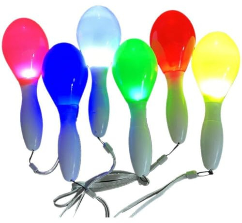 Maracas LED Light Multi Maracas Blowing Sand Kammer Toys Light Shakers Ktv Bar Halloween Carnival Props