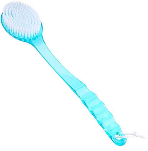 Spazzola per Doccia Scrubber in Plastica Massaggiatore Lavaggio del Corpo Bagno Doccia Spazzola per la Pulizia della Pelle della Schiena Scrubber per la Schiena con Manico Lungo