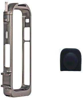 Lycuiw Kamera Metall Lünette Schutzkäfig/Objektivkappe für Insta360 x4, Aluminiumlegierung Schutzrahmen Erweiterungsständer, Kaltschuhschnittstelle (Schutzrahmen+Linsenkappe)
