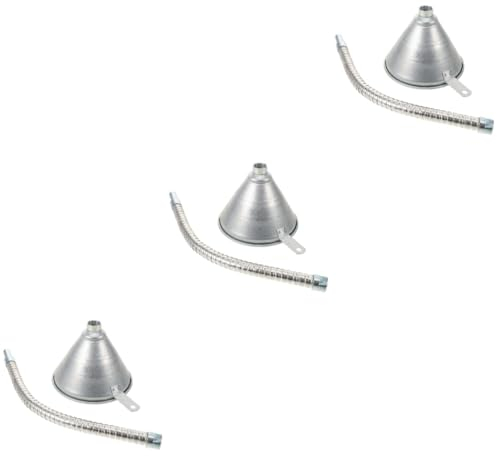 PartyKindom 3pezzi Imbuto Flessibile Per Trasmissione Auto Imbuto Bocca Larga Per Rifornimento Utile Per Macchinari e Auto Facile Da Trasportare e Riporre