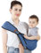 Kleinkind Trage, Tragetuch Baby, Kindertrage Seitlich, Babytrage Neugeborene ab Geburt für Babys von 0 bis 24 Monaten, Kleinkinder bis 20kg (Blau)