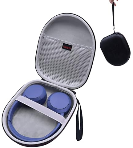Schutzhülle für Sony WH-CH520 WH-CH510 Wireless Bluetooth Kopfhörer, Robuste On-Ear Kopfhörer Reisetasche, Schwarz