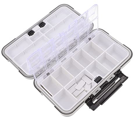 Gogogmee Angelzubehörbox Kreativer Werkzeugkasten Für Angeln Getriebe Große Aufbewahrungsbox Für Haken Köder Und Zubehör Stilvolle Lagerung Für Angelutensilien