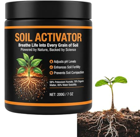 Soil Activator, Soil Pro Activator for Plants, Water Soluble Soil Conditioner, Suitable for Garden Seedbeds, Potting Mixes and Seedling Compost (1)