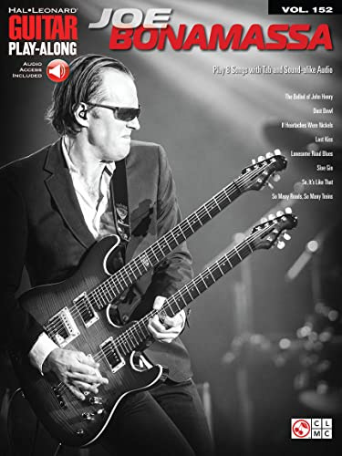 Joe Bonamassa Guitar Play-Along Volume 152 avec Audio en Ligne | Recueil de Chansons Partitions Guitare Blues Tablature | 8 Morceaux Sloe Gin Dust Bowl | Livre Musique Guitare Électrique Blues Rock