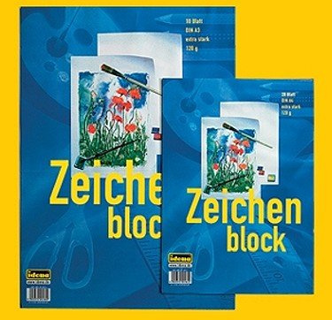 Idena Zeichenblock A4 20 Blatt 120g extr