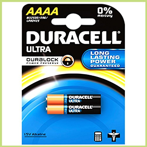 Duracell – Pack von 2 Batterien Ultra AAAA Alkaline 1.5 V – AAAA