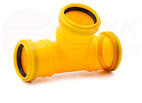 T-Stück 3x HT-KG Anschluss Ø 50 mm (MKK-15) Verschluss Verbinder Drainage Roh...