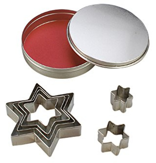efco Ausstecher, Stern, Metall, Silber, 10/2,5–8 cm, 7 Stück