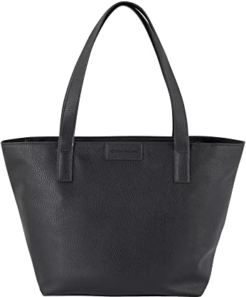 TOM TAILOR Miri zip Damen Shopper Umhängetasche Reißverschluss Groß Schwarz