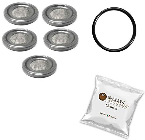 Original-Ersatzteil-Set Frog - 5 x Duschfilter - 5 x Oring Viton Hochtemperatur + 5 x Pads Emozioni Quotidiane