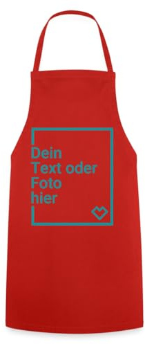Personalisierte Kochschürze Mit Foto, Name Oder Text Aus Baumwolle | Robuste Schürze aus 100% Baumwolle mit 240 g/m² und Tunnelzugband an Nacken und Hüfte.
