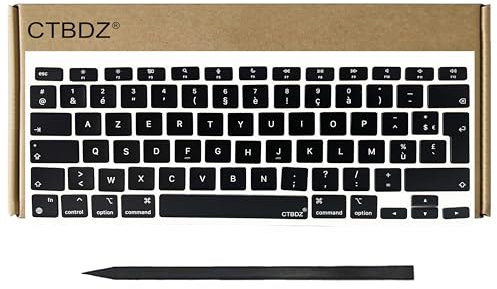 CTBDZ Capuchons De Touches De Clavier Azerty Français De Rechange pour MacBook Air M1 Retina 13.3 A2337 2020 2021 Année