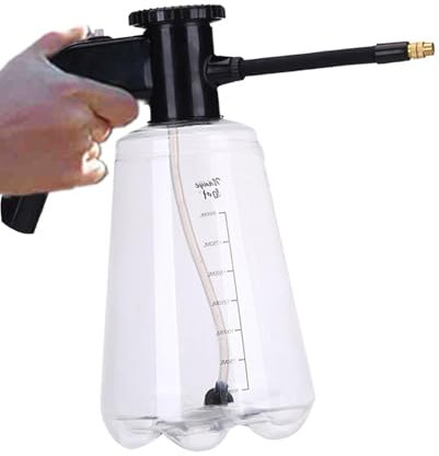 Rurunklee Botella pulverizadora eléctrica, botella de agua de 2 litros para jardín, botella pulverizadora, pulverizador eléctrico de plantas para interiores, exteriores, pulverizador ajustable de