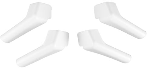 Namvo RV-Ablaufrohr, Regenrinnenauslauf, Wohnwagendach-Regenablauf, Pilotrinne, Dachablaufrohr, Zubehör, 2 rechte Seite und 2 Linke Seite, weißer Kunststoff