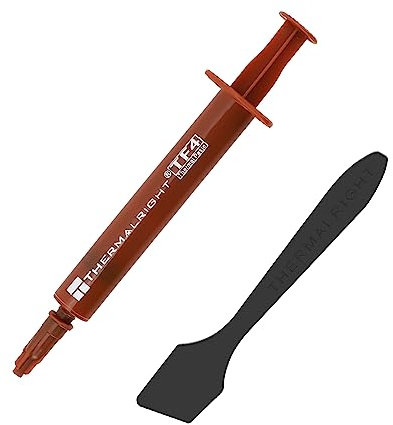 TR TF4 4G Pâte de composé Thermique pour Les refroidisseurs de processeur, pâte de Chaleur Haute conductivité 9,5W / M.K pour Tous Les processeurs (CPU, GPU), Non conducteur, avec Un Outil de spatule