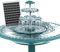 AISITIN 3 Tiered Birdbath Solar Fountain, 6.5W Solar Water Fountain with 1200mAh Battery, DIY Solar Powered Fountain Water Feature, Detachable for Birdbath, Garden Decoration, Outdoor Bird Feeder
