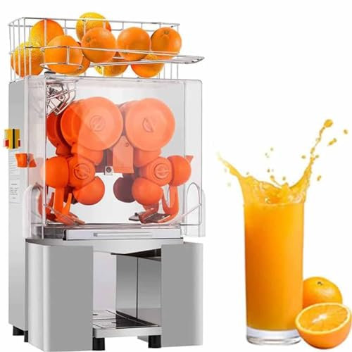 Exprimidor Comercial, Exprimidor De Naranjas De 120 W Para 22-30 Naranjas Por Minuto, Exprimidor Eléctrico Fácil De Limpiar Con Caja De Filtro Extraíble