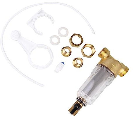 SHINEOFI Filtro De Grifo De Retrolavado Filtro Frontal Para Grifo Descalcificador De Agua Purificador De Agua Para Baño Doméstico