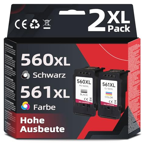 Skyink 560XL 561XL Cartouche d'encre Remplacement pour Canon 560 561 XL