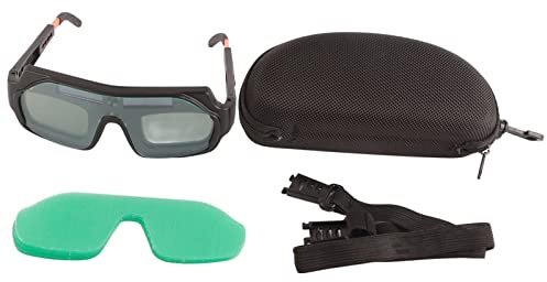 Bediffer Gafas de Seguridad de Soldadura de Oscurecimiento Automático, Vasos de PC Protectoras para los Ojos para Soldadura Eléctrica Blindada por Gas