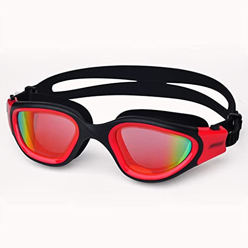 DYHWAC Protezione professionale Adulto Anti-fog Protezione UV Obiettivo Uomo Donne Goggli da nuoto Impermeabile Occhiali da nuoto in silicone regolabile in piscina(3-Pack)