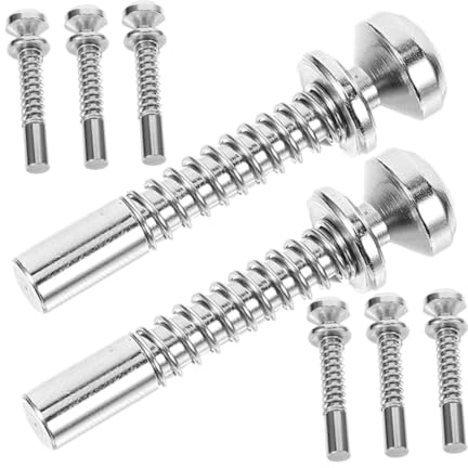 NUOBESTY Crib Latch and Screen Plunger Pin Latches Replacement Spring-Loaded Plunger for Baby Crib Fastening Bed Safety Fixtures 8Pcs