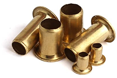 Tuercas remachables huecas de cobre de doble cara for PCB, M0,9-M6, doradas, 20-200 unidades(3.5mm,M2(50Pcs))