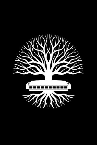 Mundharmonika: A5 Block gepunktet - 120 Seiten Dot Grid Notizbuch passend als für Noten oder Lieder, perfektes Geschenk für Mundharmoniker Musiker!