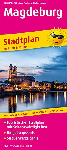 Magdeburg: Touristischer Stadtplan mit Sehenswürdigkeiten und Straßenverzeichnis. 1 : 14 000 (Stadtplan: SP)