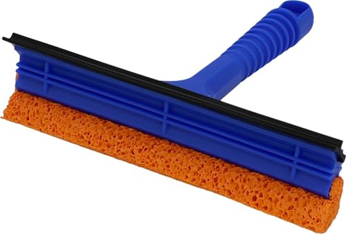 NIGRIN Scheibenreiniger 200 x 205 mm, mit Abziehlippe und Gummischwamm, Länge: 21 cm, farblich sortiert