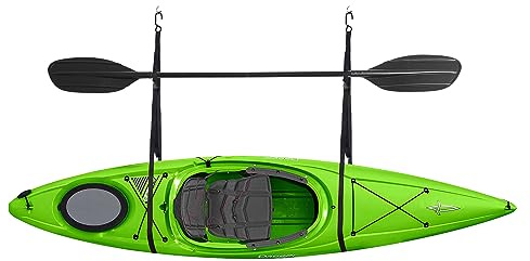 RAD Sportz Kayak Storage Straps Garage Canoe Hangers with 55 lb Capacity, Black