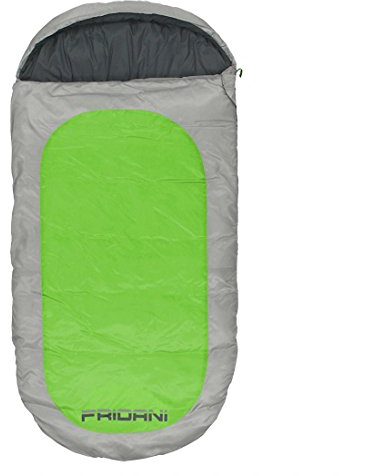 Fridani Kinderschlafsack PG 180x90cm XXL Deckenschlafsack -12°C Grün warm wasserabweisend waschbar