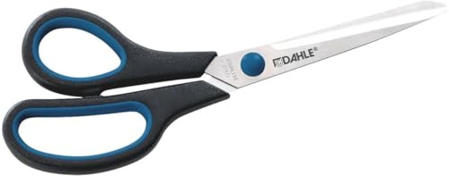Dahle 5 x Universalschere Comfort Grip Papierschere Linkshand 21cm schwarz/blau