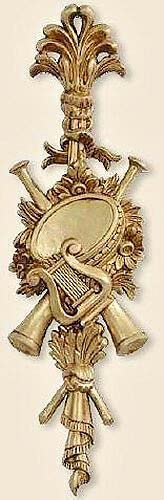 Wanddeko,Wandrelief Antik in Barockstil, Gold, Wandbehang, Ornament, Türbogen, Spiegeldeko, Weihnachtsdeko 60 x18