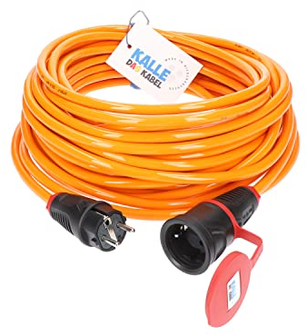 Schuko-Verlängerungskabel Classic Extreme Signal H07BQ-F 3G 2,5mm² 25 Meter von KALLE DAS KABEL