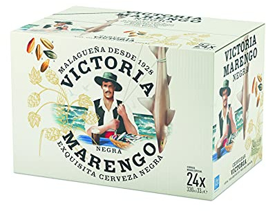 Victoria Marengo | Cerveza Negra | Cereales Tostados | Caja 24 Botellas x 33 cl