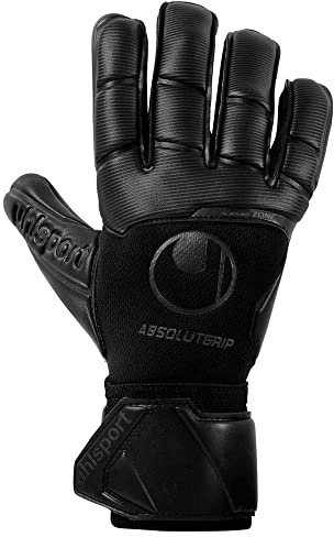 UHL Comfort ABSOLUTGRIP Torwarthandschuhe für Erwachsene, Unisex, Schwarz (schwarz), 9,5
