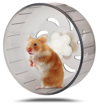 Joyzan Hamster Exercise Wheel, Mice Silent Quiet Running Spinner Mini Pet Small Guinea Pig Toy Mute Mount on Cage Accessories Gerbil Dwarf Syrian Rat Animal Chinchillas Dwarf Syrian Hedgehog Mouse 5in