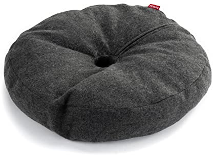 Hoopo® Donut-Katzenbett | Luxus Design | Ultraweich | Waschmaschine waschbar (dunkelgrau)