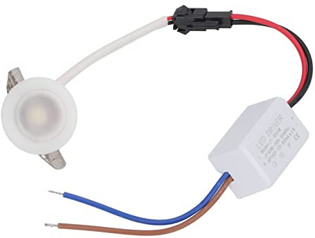 Lámparas Empotrables de Techo LED, Mini Lámpara Empotrada, Forma Redonda Profesional Focos Empotrables de Techo Luz Empotrada en el Suelo para Armarios Interiores, Vitrinas (Luz blanca cálida 3000K)