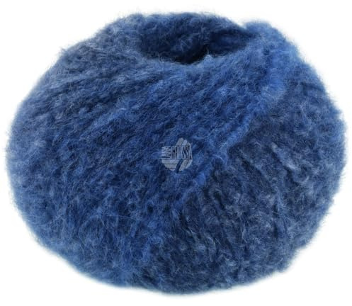 LANA GROSSA Avio | Voluminöses Alpakagarn mit Effektstruktur im dezenten Farbverlauf | Handstrickgarn aus 63% Alpaka (Fein) & 37% Polyamid | 50g Wolle zum Stricken & Häkeln | 150m Garn 7
