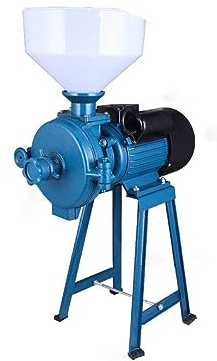 KUMIAO High-power Electric Feed/Flour Mill - 2200W Heavy Duty Grain Mill Machine for Rice Corn Grain Bean Coffee Wheat - Wet Dry Cereals Grinder Machine + Funnel