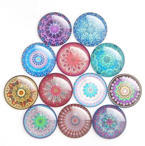 Bici 200 Stück Glassteine Bunt Zum Basteln Muggelsteine Bunt Glasnuggets Bunt Gemischte Farbe Glassteine Für DIY Halskette Anhänger Foto Schmuckherstellung (16,16MM)