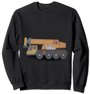 lifting platform vehicle colored comic design Sweatshirt