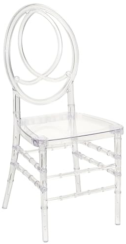 Beliani Esszimmerstuhl 2er Set Kunststoff transparent Moderner Stil für Esszimmer Midway